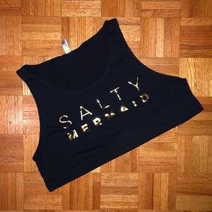 American Apparel “Salty Mermaid” Graphic Crop Tank